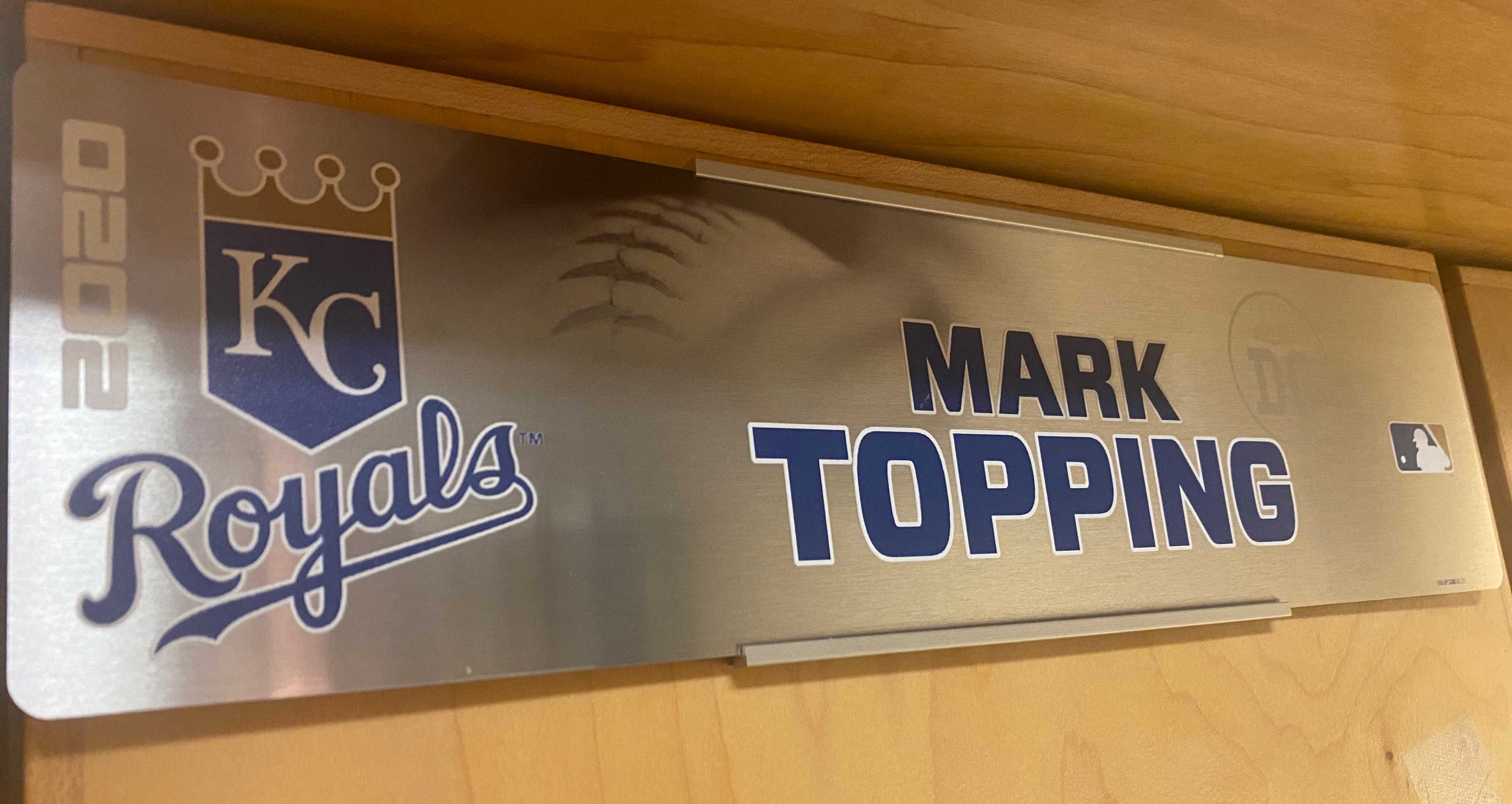 Name plate from Royals office